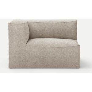 Ferm Living Catena Armrest Left L400 Confetti Boucle 76x138 cm - Light Grey