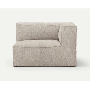 Ferm Living Catena Sofa Armrest Right Confetti Bouclé L401 76x138 cm - Light Grey