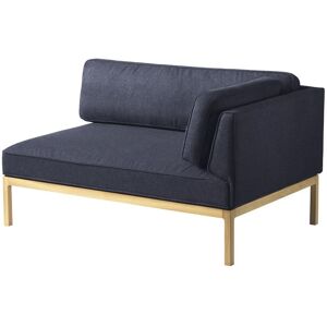 FDB Møbler L37 7-9-13 Højre Hjørne 130x90 cm - Dark Blue/Main Line Flax