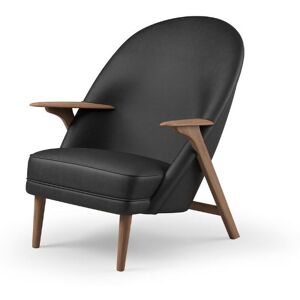 Warm Nordic Wingman Lounge Chair SH: 42 cm - Vitoria 0500/Oiled Oak