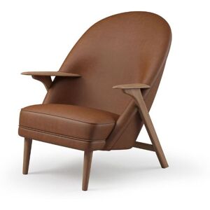 Warm Nordic Wingman Lounge Chair SH: 42 cm - Vitoria 2267/Oiled Oak