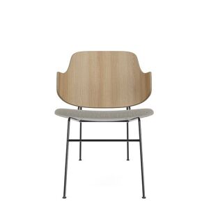 Audo Copenhagen The Penguin Lounge Chair SH: 42 cm - Natural Oak/Re-Wool Beige