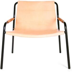 OxDenmarq OX Denmarq SEPTEMBER Chair Lænestol H: 70 cm - Black Powder Coated Steel/Nature