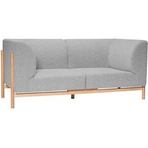 Hübsch Moment 2-Pers. Sofa L: 182 cm - Grå/Natur UDSTILLINGSMODEL OUTLET