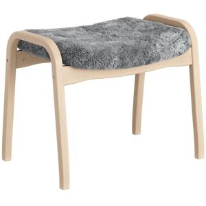 Swedese Lamino Fodskammel H: 48 cm - Lakeret Bøg/Scandinavian Grey