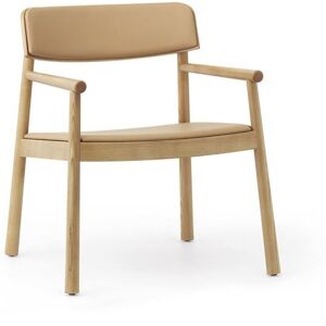 Normann Copenhagen Timb Lounge Armchair Upholstery SH: 42 cm - Tan / Ultra Leather Camel