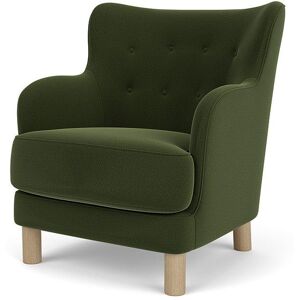 Audo Copenhagen Constance Lounge Chair SH: 43,6 cm - Oak/Grand Mohair 8205