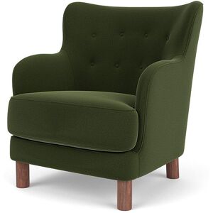 Audo Copenhagen Constance Lounge Chair SH: 43,6 cm - Walnut/Grand Mohair 8205