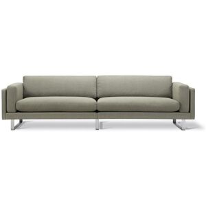 Erik Jørgensen EJ 280 4 Pers. Sofa 120 L: 280 cm - Njord Lys Grøn/Børstet Krom