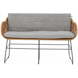 Bloomingville Collin Sofa L: 125 cm (Med hynde) - Polyrattan/Lysegrå