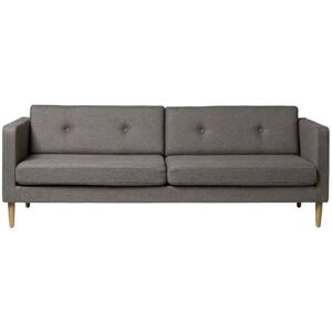 FDB Møbler Firhøj 3 Pers Sofa L: 228 cm - MLF61/Grå