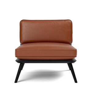 Fredericia 1710 Spine Lounge Suite Chair - Læder Cera/Ask