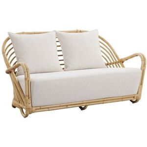 Sika Design Charlottenborg Exterior 2-Pers. Sofa B: 136 cm - Natur Alu-Rattan/Tempotest White