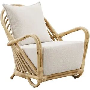 Sika Design Sika-Design Charlottenborg Lænestol H: 74 cm - Natural Rattan/Tempotest White