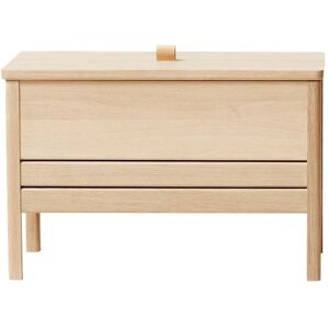 Form & Refine A Line Storage Bench 68 B: 68 cm - White Oiled Oak