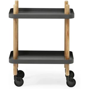 Normann Copenhagen Block Rullebord H: 64 cm - Mørkegrå