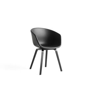 HAY AAC 23 About A Chair SH: 46 cm - Black Lacquered Oak Veneer/Sierra SI1001