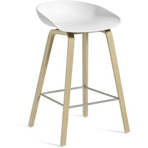 HAY AAS 32 Bar Chair Low SH: 64 cm - Soaped Oak Veneer/White