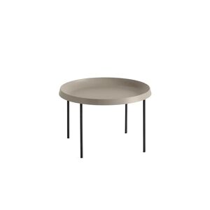 HAY Tulou Coffee Table Ø: 55 cm - Black Coated Steel/ Mocca Coated Steel