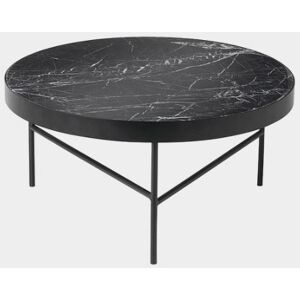 Ferm Living Marble Table Large Ø: 70,5 cm - Black