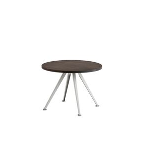 HAY Pyramid Coffee Table 51 Ø: 60 cm - Beige Steel/Smoked Oak