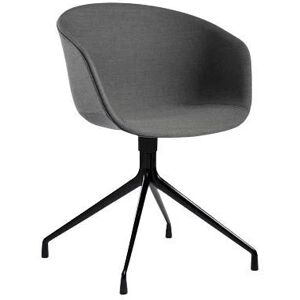 HAY AAC 21 About A Chair SH: 46 cm - Black Powder Coated Aluminium/Steelcut Trio 153