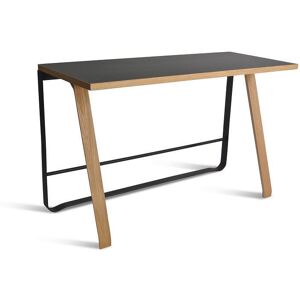 Bent Hansen Hemingway Skrivebord m. Opladerstation L: 120 cm - Matlakeret Eg/Black Linoleum