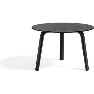 HAY Bella Coffee Table Ø: 60 cm - Black Lacquered Oak / Black Lacquered Oak