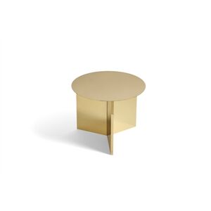 HAY Slit Table Round Side Table Ø: 45 cm - Brass