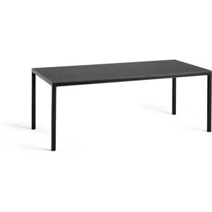 HAY T12 Table 200x95 cm - Black Powder Coated Aluminium/Black Linoleum