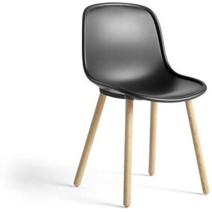 HAY Neu 12 Spisebordsstol SH: 46 cm - Lacquered Oak/Soft Black