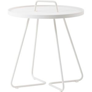 Cane-line Outdoor On-The-Move Sidebord Stor Ø: 52 cm - White