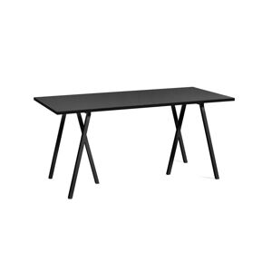 HAY Loop Stand Table 160x77,5 cm - Black/Black Linoleum