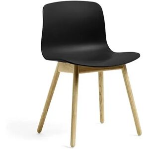 HAY AAC ECO 12 About A Chair SH: 46 cm - Lacquered Solid Oak/ECO Black