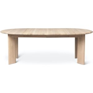 Ferm Living Bevel Table Extendable 2 Ø: 117-217 cm - White Oiled Oak