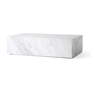Audo Copenhagen Plinth Low H: 27 cm - White Carrara Marble