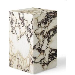 Audo Copenhagen Plinth Tall H: 51 cm - Rose Calacatta Viola Marble