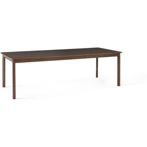 &Tradition Patch HW2 Extendable Table 240x100 cm - Oiled Walnut w. Cacao Orinoco 0749 Fenix Nano Laminate & Brass