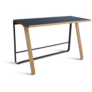 Bent Hansen Hemingway Skrivebord m. Opladerstation L: 120 cm - Matlakeret Eg/Smokey Blue Linoleum