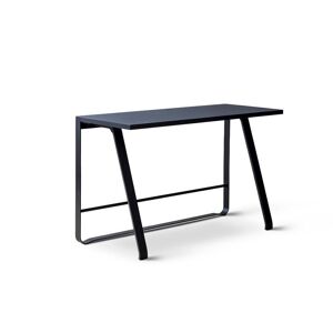 Bent Hansen Hemingway Skrivebord m. Opladerstation L: 120 cm - Sortlakeret Bøg/Smokey Blue Linoleum