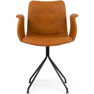 Bent Hansen Primum Armstol SH: 46 cm - Cognac Adrian Læder/Fast Sort Stel