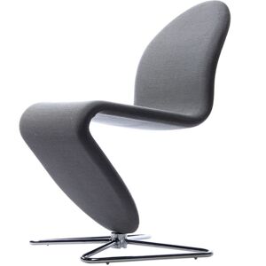 Verpan System 1-2-3 Dining Chair Standard SH: 47 cm - Steelcut Trio 2 153/Butterfly Aluminium