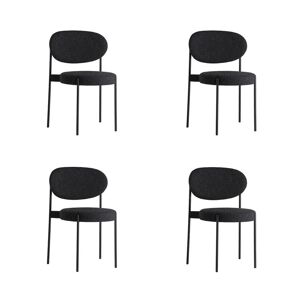Verpan Series 430 Chair SH: 47 cm - Hallingdal 180/Black