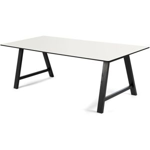 Andersen Furniture T1 Spisebord Med Udtræk 180x95 cm - Hvid/Sort