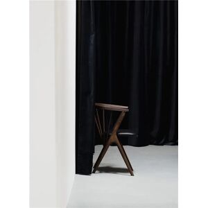 Sibast Furniture No 8 Dining SH: 45 cm - Smoked Oak/Black Leather
