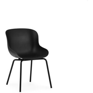 Normann Copenhagen Hyg Spisebordsstol SH: 46 cm - Sort/Stål