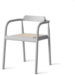 PLEASE WAIT to be SEATED Ahm Chair SH: 46,5 cm - Ash Grey/Cane