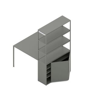 HAY New Order Comb. 401 - Incl. 1 Table 1 Door/W. Floor Safety Bracket 179,9x100cm - Army
