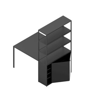 HAY New Order Comb. 401 - Incl. 1 Table 1 Door/W. Wall Safety Bracket 179,9x100cm - Charcoal
