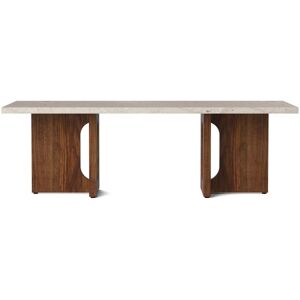 Audo Copenhagen Androgyne Lounge Table 120x45 cm - Walnut / Kunis Breccia Sand